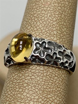 *Кольцо р.17,5 Цитрин арт. 01-2420/00ЦТ-17-212 вес 5,11 г - фото 273116