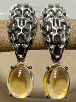 *Серьги Цитрин арт. 02-2420/00ЦТ-17-274 вес 5,51 г - фото 273137 *Серьги Цитрин арт. 02-2420/00ЦТ-17-274 вес 5,51 г - фото 273137