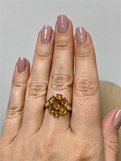 *Кольцо р.17,5 Цитрин арт. 01-2414/00ЦТ-17-205 вес 3,88 г - фото 273150 *Кольцо р.17,5 Цитрин арт. 01-2414/00ЦТ-17-205 вес 3,88 г - фото 273150