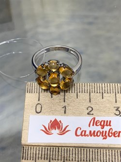 *Кольцо р.17,5 Цитрин арт. 01-2414/00ЦТ-17-205 вес 3,88 г - фото 273152 *Кольцо р.17,5 Цитрин арт. 01-2414/00ЦТ-17-205 вес 3,88 г - фото 273152