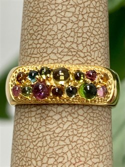 *Кольцо р.17,5 Турмалин Микс арт. 01-2789/0МТН-08-019 вес 3,33 г - фото 273203 *Кольцо р.17,5 Турмалин Микс арт. 01-2789/0МТН-08-019 вес 3,33 г - фото 273203