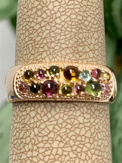 *Кольцо р.18,5 Турмалин Микс арт. 01-2789/0МТН-06-215 вес 3,4 г - фото 273211 *Кольцо р.18,5 Турмалин Микс арт. 01-2789/0МТН-06-215 вес 3,4 г - фото 273211