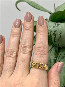 *Кольцо р.18,5 Турмалин Микс арт. 01-2789/0МТН-08-024 вес 3,31 г - фото 273217