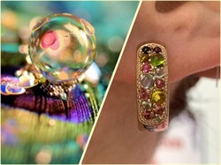 *Серьги Конго Турмалин Микс арт. 02-2789/0МТН-06-238 вес 7,24 г - фото 273266