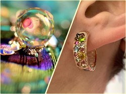 *Серьги Конго Турмалин Микс арт. 02-2789/0МТН-06-238 вес 7,24 г - фото 273273