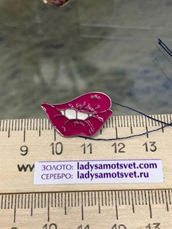 *Брошь Губки Эмаль арт. 04-2739/ЭМ58-00-954 вес 2,63 г - фото 273322