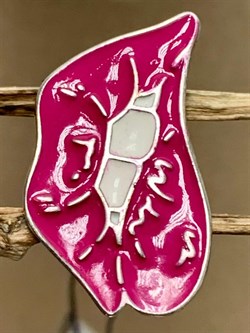 *Брошь Губки Эмаль арт. 04-2739/ЭМ58-00-954 вес 2,63 г - фото 273327