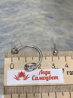 *Серьги Клевер Трансформеры Пусеты Белый Фианит арт. 02-2671/00КЦ-00-385 вес 3,98 г - фото 273407 *Серьги Клевер Трансформеры Пусеты Белый Фианит арт. 02-2671/00КЦ-00-385 вес 3,98 г - фото 273407