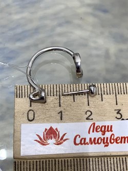 *Серьги Клевер Трансформеры Пусеты Белый Фианит арт. 02-2671/00КЦ-00-385 вес 3,98 г - фото 273408 *Серьги Клевер Трансформеры Пусеты Белый Фианит арт. 02-2671/00КЦ-00-385 вес 3,98 г - фото 273408