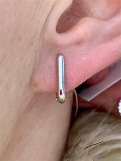 *Серьги Трансформер Белый Фианит арт. 02-2939/00КЦ-17-578 вес 7,25 г - фото 273426 *Серьги Трансформер Белый Фианит арт. 02-2939/00КЦ-17-578 вес 7,25 г - фото 273426