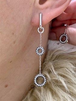 *Серьги Трансформер Белый Фианит арт. 02-2939/00КЦ-17-578 вес 7,25 г - фото 273427 *Серьги Трансформер Белый Фианит арт. 02-2939/00КЦ-17-578 вес 7,25 г - фото 273427