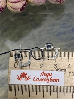 *Серьги Топаз Лондон иск. арт. 02-0328/0НСЛ-00-413 вес 3,57 г - фото 273455