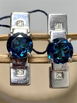 *Серьги Топаз Лондон иск. арт. 02-0328/0НСЛ-00-413 вес 3,57 г - фото 273458