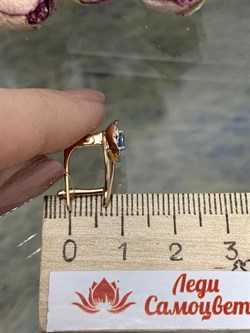 *Серьги Танзанит арт. 02-2431/00ТЗ-06-694 вес 3,07 г - фото 273478 *Серьги Танзанит арт. 02-2431/00ТЗ-06-694 вес 3,07 г - фото 273478