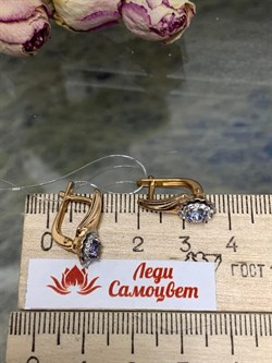 *Серьги Танзанит арт. 02-2425/00ТЗ-06-416 вес 3,02 г - фото 273528 *Серьги Танзанит арт. 02-2425/00ТЗ-06-416 вес 3,02 г - фото 273528