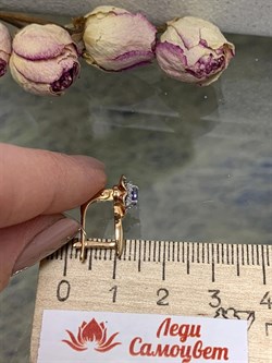 *Серьги Танзанит арт. 02-2427/00ТЗ-06-698 вес 2,89 г - фото 273745