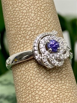 *Кольцо р.19,5 Танзанит арт. 01-2556/00ТЗ-00-887 вес 3,12 г - фото 273985 *Кольцо р.19,5 Танзанит арт. 01-2556/00ТЗ-00-887 вес 3,12 г - фото 273985