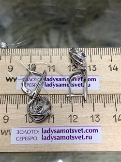 *Серьги Танзанит арт. 02-2556/00ТЗ-00-415 вес 5,05 г - фото 273997 *Серьги Танзанит арт. 02-2556/00ТЗ-00-415 вес 5,05 г - фото 273997