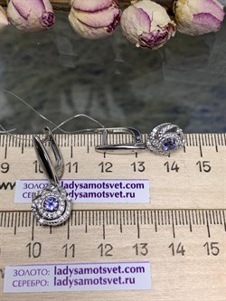 *Серьги Танзанит арт. 02-2556/00ТЗ-00-415 вес 5,05 г - фото 273998 *Серьги Танзанит арт. 02-2556/00ТЗ-00-415 вес 5,05 г - фото 273998