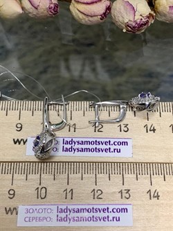 *Серьги Танзанит арт. 02-2556/00ТЗ-00-415 вес 5,05 г - фото 273999 *Серьги Танзанит арт. 02-2556/00ТЗ-00-415 вес 5,05 г - фото 273999