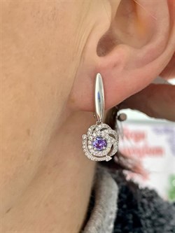 *Серьги Танзанит арт. 02-2556/00ТЗ-00-415 вес 5,05 г - фото 274000 *Серьги Танзанит арт. 02-2556/00ТЗ-00-415 вес 5,05 г - фото 274000