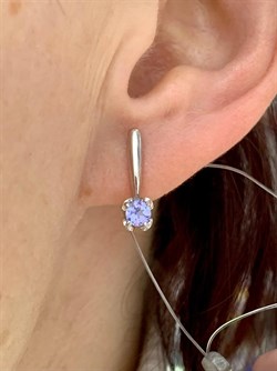 *Серьги Танзанит арт. 02-1073/00ТЗ-00-502 вес 2,24 г - фото 274055 *Серьги Танзанит арт. 02-1073/00ТЗ-00-502 вес 2,24 г - фото 274055