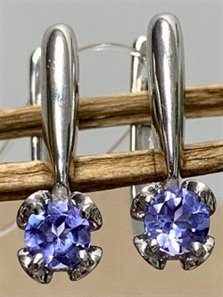 *Серьги Танзанит арт. 02-1073/00ТЗ-00-502 вес 2,24 г - фото 274060 *Серьги Танзанит арт. 02-1073/00ТЗ-00-502 вес 2,24 г - фото 274060