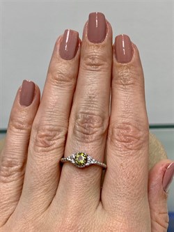 *Кольцо р.17,5 Султанит иск арт. 01-2097/00СТ-00-171 вес 2,17 г - фото 274239