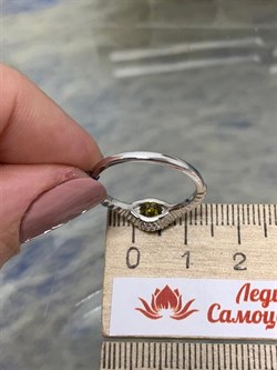 *Кольцо р.17,5 Султанит иск арт. 01-2097/00СТ-00-171 вес 2,17 г - фото 274242