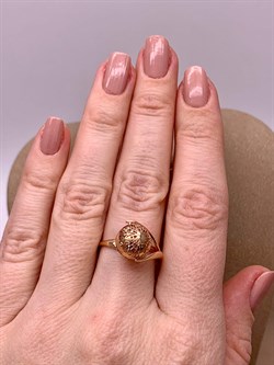 *Кольцо р.17,5 Шар цв Красное арт. 01-4926-00-000-1110-48-451 вес 2,01 г - фото 274279