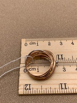 *Кольцо р.18 цв Красное арт. 01-5101-00-000-1110-42-544 вес 5,02 г - фото 274302