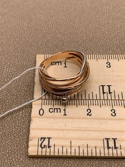 *Кольцо р.18 цв Красное арт. 01-5101-00-000-1110-42-544 вес 5,02 г - фото 274303