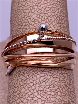 *Кольцо р.19,5 цв Красное арт. 01-5101-00-000-1110-42-640 вес 5,12 г - фото 274325