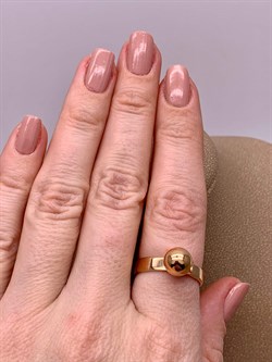 *Кольцо р.18,5 Шар цв Красное арт. 01-5350-00-000-1110-42-248 вес 3,22 г - фото 274336