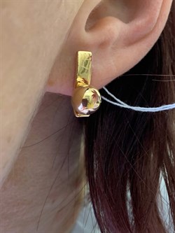 *Серьги Шары цв Красное арт. 02-4513-00-000-1110-42-411 вес 3,95 г - фото 274350