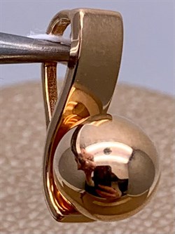 *Подвеска Шар цв Красное арт. 03-3081-00-000-1110-42-177 вес 1,66 г - фото 274357