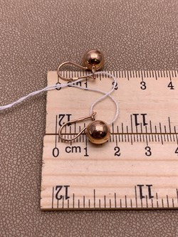 *Серьги Петли Шары цв Красное арт. 02-3556-00-000-1110-01-321 вес 1,63 г - фото 274407 *Серьги Петли Шары цв Красное арт. 02-3556-00-000-1110-01-321 вес 1,63 г - фото 274407