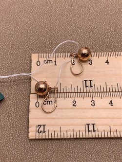 *Серьги Петли Шары цв Красное арт. 02-3556-00-000-1110-01-321 вес 1,63 г - фото 274408 *Серьги Петли Шары цв Красное арт. 02-3556-00-000-1110-01-321 вес 1,63 г - фото 274408