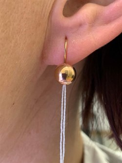 *Серьги Петли Шары цв Красное арт. 02-3556-00-000-1110-01-321 вес 1,63 г - фото 274409 *Серьги Петли Шары цв Красное арт. 02-3556-00-000-1110-01-321 вес 1,63 г - фото 274409