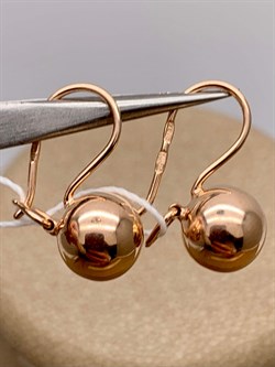 *Серьги Петли Шары цв Красное арт. 02-3556-00-000-1110-01-321 вес 1,63 г - фото 274411 *Серьги Петли Шары цв Красное арт. 02-3556-00-000-1110-01-321 вес 1,63 г - фото 274411