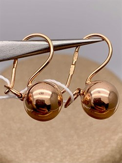 *Серьги Петли Шары цв Красное арт. 02-3556-00-000-1110-01-321 вес 1,63 г - фото 274412 *Серьги Петли Шары цв Красное арт. 02-3556-00-000-1110-01-321 вес 1,63 г - фото 274412