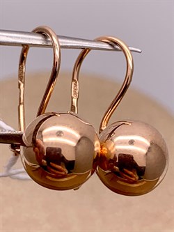 *Серьги Петли Шары цв Красное арт. 02-3556-00-000-1110-01-321 вес 1,63 г - фото 274413 *Серьги Петли Шары цв Красное арт. 02-3556-00-000-1110-01-321 вес 1,63 г - фото 274413