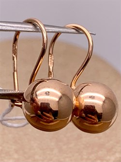 *Серьги Петли Шары цв Красное арт. 02-3556-00-000-1110-01-321 вес 1,63 г - фото 274414 *Серьги Петли Шары цв Красное арт. 02-3556-00-000-1110-01-321 вес 1,63 г - фото 274414