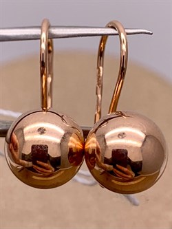 *Серьги Петли Шары цв Красное арт. 02-3556-00-000-1110-01-321 вес 1,63 г - фото 274415 *Серьги Петли Шары цв Красное арт. 02-3556-00-000-1110-01-321 вес 1,63 г - фото 274415