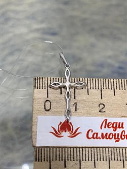 *Подвеска Белый Фианит арт. 03-2954/00КЦ-00-507 вес 1,05 г - фото 274428