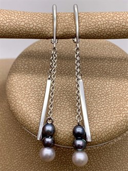 *Серьги Жемчуг Микс арт. 02-4434-00-301-0200-69-675 вес 3,53 г - фото 274579 *Серьги Жемчуг Микс арт. 02-4434-00-301-0200-69-675 вес 3,53 г - фото 274579