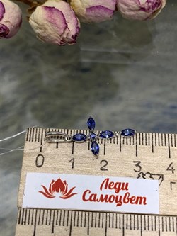 *Подвеска Сапфир иск арт. 03-2954/0ТЗК-00-577 вес 1,08 г - фото 274612