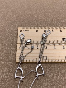 *Серьги Белый Фианит арт. 02-4443-00-401-0200-69-741 вес 3,64 г - фото 274762 *Серьги Белый Фианит арт. 02-4443-00-401-0200-69-741 вес 3,64 г - фото 274762