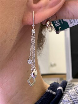 *Серьги Белый Фианит арт. 02-4443-00-401-0200-69-741 вес 3,64 г - фото 274763 *Серьги Белый Фианит арт. 02-4443-00-401-0200-69-741 вес 3,64 г - фото 274763