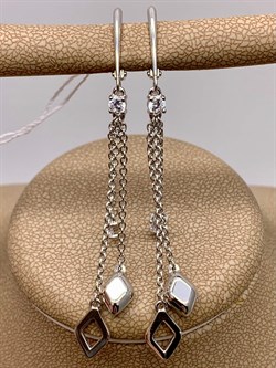 *Серьги Белый Фианит арт. 02-4443-00-401-0200-69-741 вес 3,64 г - фото 274767 *Серьги Белый Фианит арт. 02-4443-00-401-0200-69-741 вес 3,64 г - фото 274767